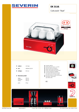 SEVERIN EK 3116 Manuel utilisateur