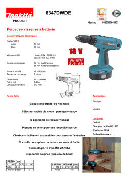 Makita 6347DWDE Manuel utilisateur