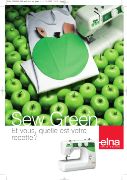 ELNA SEW GREEN Manuel utilisateur