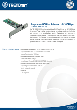Trendnet TE100-PCIWA Manuel utilisateur