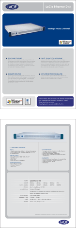 Manuel du propriétaire | LaCie ETHERNET DISK - 10/100 Manuel utilisateur | Fixfr