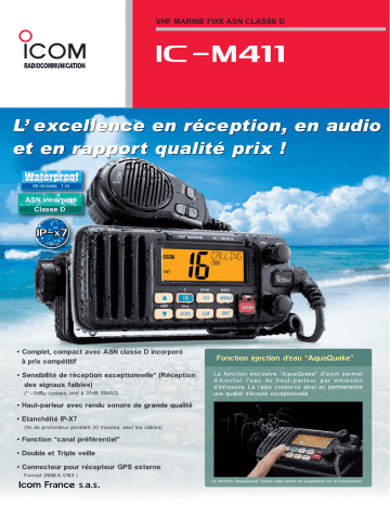 Manuel du propriétaire | ICOM IC-M411 Manuel utilisateur | Fixfr