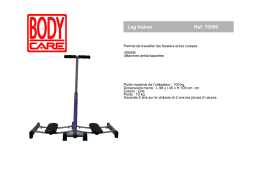 CARE FITNESS LEG TRAINER 70500 Manuel utilisateur