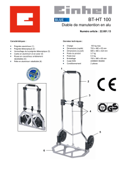 EINHELL BT-HT 100 Manuel utilisateur