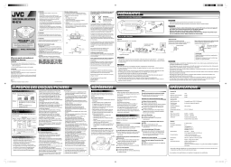 JVC RD-EZ16 Manuel utilisateur