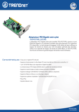 Trendnet TEG-PCITXRL Manuel utilisateur