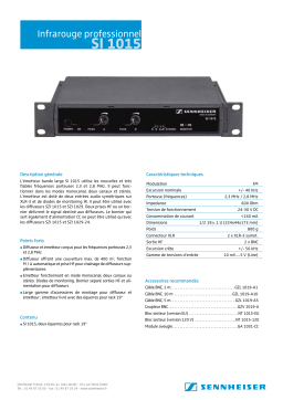 Sennheiser SI 1015 Manuel utilisateur