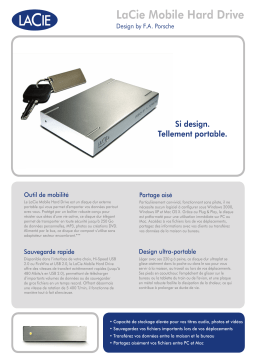 LaCie Mobile Hard Drive Manuel utilisateur