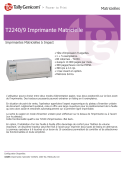 TallyGenicom T2240-9 Manuel utilisateur