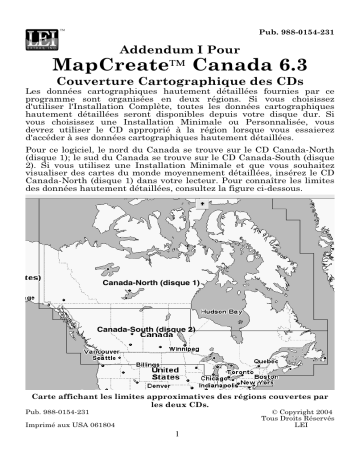 Manuel du propriétaire | Eagle MAPCREATE CANADA 6.3 Manuel utilisateur | Fixfr