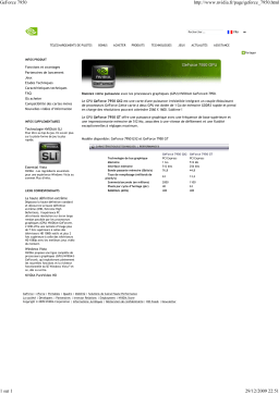 Nvidia GeForce 7950 GT Manuel utilisateur