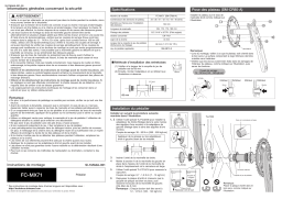 Shimano FC-MX71 Manuel utilisateur