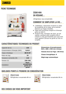 Zanussi ZQS6140A Manuel utilisateur