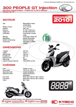 KYMCO 300 PEOPLE GT INJECTION Manuel utilisateur