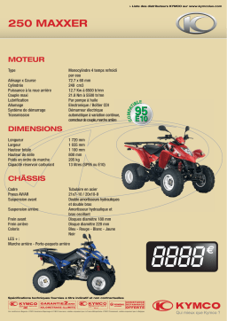 KYMCO 250 MAXXER Manuel utilisateur