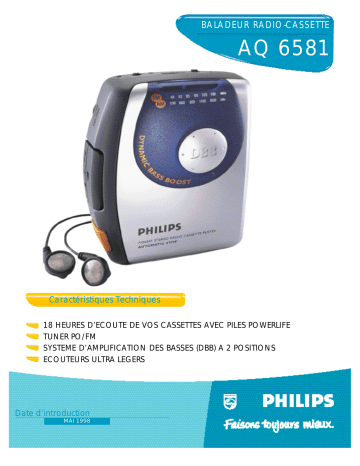 Manuel du propriétaire | Philips AQ6581 Manuel utilisateur | Fixfr