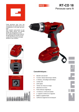 EINHELL RT-CD 18 Manuel utilisateur