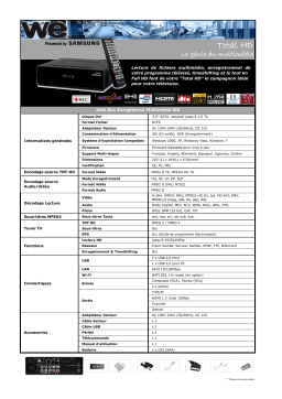 WE DIGITAL TOTAL HD Manuel utilisateur