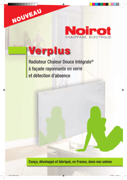Noirot VERPLUS Manuel utilisateur