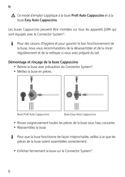 Jura PROFESSIONAL CAPPUCCINO FROTHER Manuel utilisateur