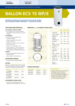 Chaffoteaux & Maury B300 WP-E Manuel utilisateur