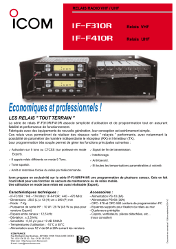 ICOM IF-F410R Manuel utilisateur