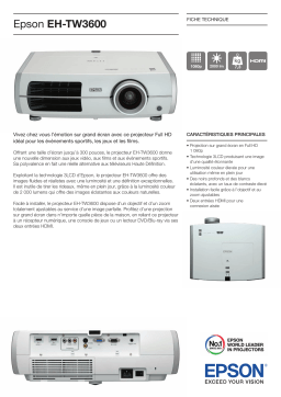 Epson EH-TW3600 Manuel utilisateur