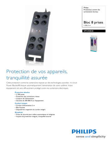 Manuel du propriétaire | Philips SPN4082 Manuel utilisateur | Fixfr