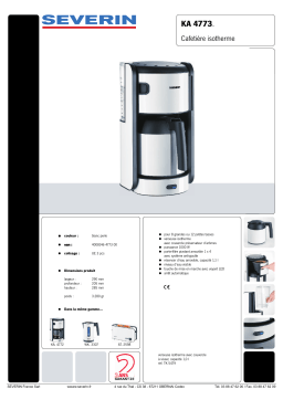 SEVERIN KA 4773 Manuel utilisateur