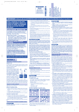 Lifescan GLUCOTOUCH Manuel utilisateur