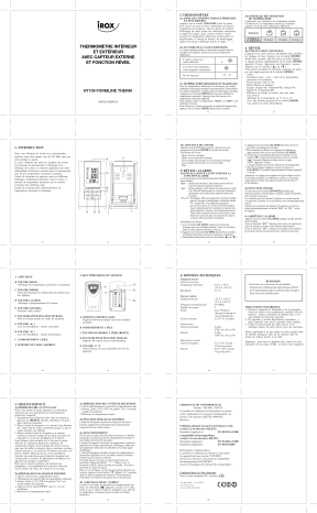 Manuel du propriétaire | Irox HT109 Manuel utilisateur | Fixfr