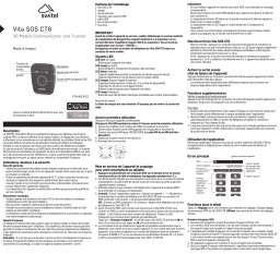 SWITEL Vita SOS CT8 Manuel utilisateur