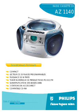 Philips AZ1140 Manuel utilisateur