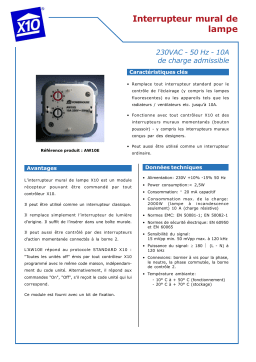 X10 AW10E Manuel utilisateur