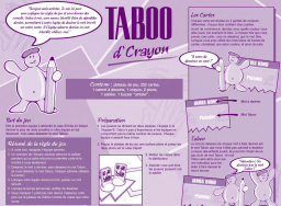 Hasbro TABOO DCRAYON Manuel utilisateur