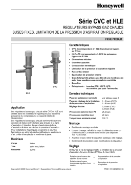 Honeywell CVC Manuel utilisateur
