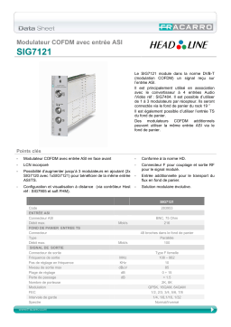 Fracarro SIG7121 Manuel utilisateur