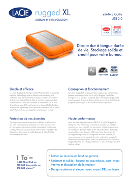 LaCie Rugged XL Manuel utilisateur