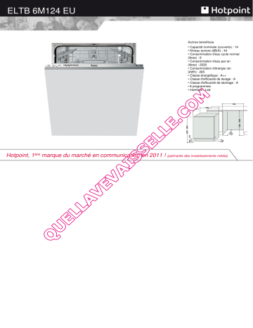 Manuel du propriétaire | Ariston ELTB6B124 Manuel utilisateur | Fixfr