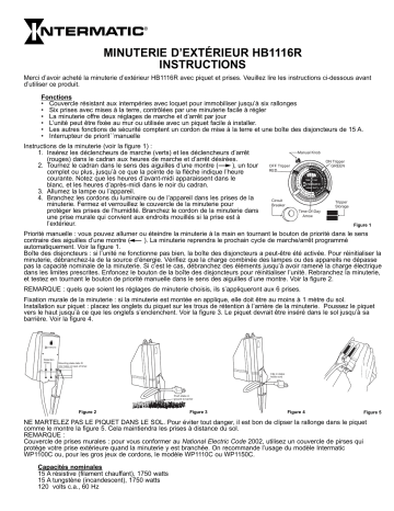 Manuel du propriétaire | Intermatic HB1116R Manuel utilisateur | Fixfr