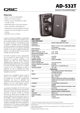 QSC Audio AD-S32T Manuel utilisateur