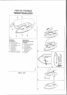 CALOR REPASSAGE FERS JET LINE 1113 Manuel utilisateur