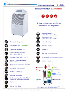 PUR LINE PLQ10J Manuel utilisateur