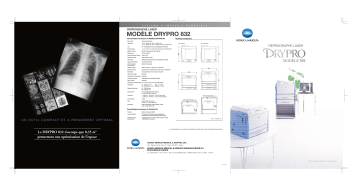Manuel du propriétaire | KONICA DRYPRO 832 Manuel utilisateur | Fixfr
