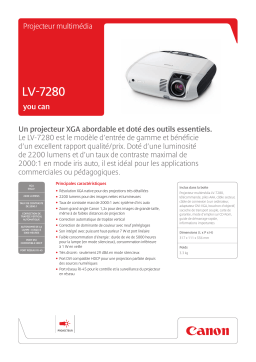 Canon LV-7280 Manuel utilisateur