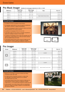 Procolor PRO MASK IMAGER Manuel utilisateur