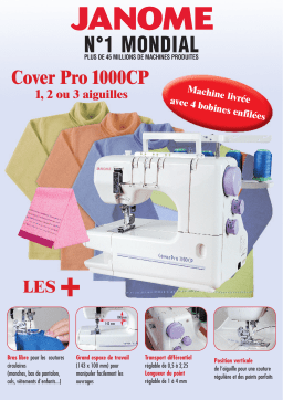 JANOME Cover Pro 1000CP Manuel utilisateur