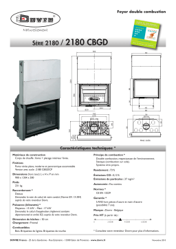 Dovre 2180 CBGD Manuel utilisateur