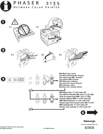 Manuel du propriétaire | Xerox Phaser 2135 Manuel utilisateur | Fixfr