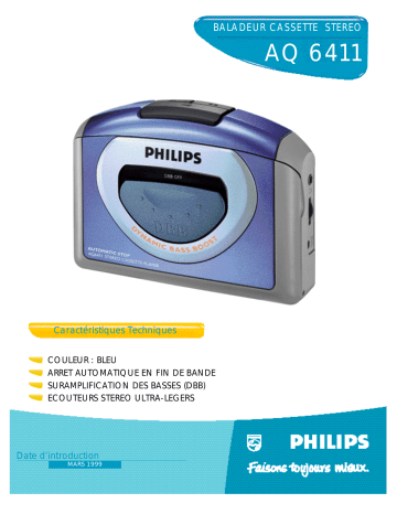 Manuel du propriétaire | Philips AQ6411 Manuel utilisateur | Fixfr